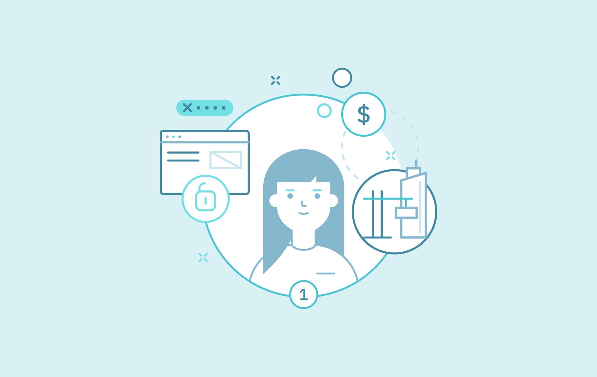 Eva pertenece al equipo de ventas de una constructora multinacional y usa una red sin contraseña para que todos los clientes puedan consultar información detallada del proyecto mientras realizan sus visitas.